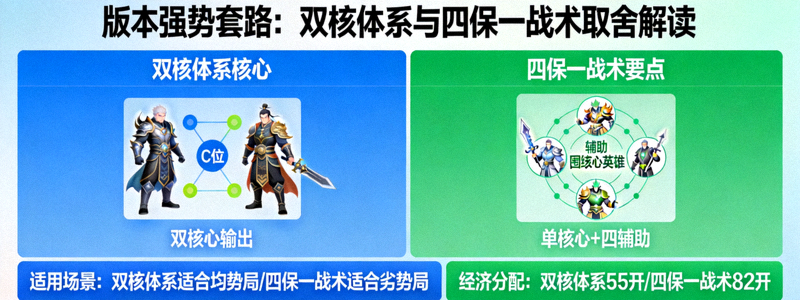 版本强势套路双核体系与四保一战术取舍解读配图